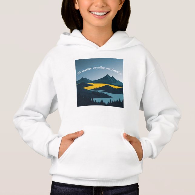 Camiseta As montanhas estão chamando, e eu devo ir. (Frente)