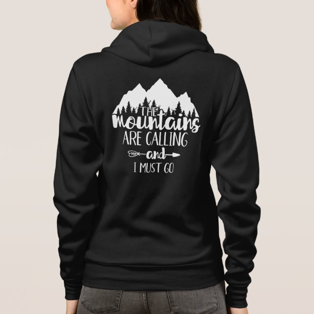 Camiseta As Montanhas Estão Chamando e Eu Devo Ir (Verso)