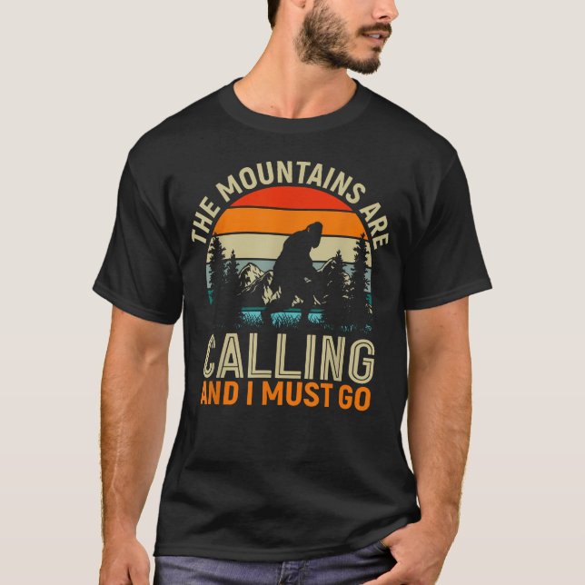 Camiseta As Montanhas Estão Chamando E Eu Devo Ir - Caminha (Frente)