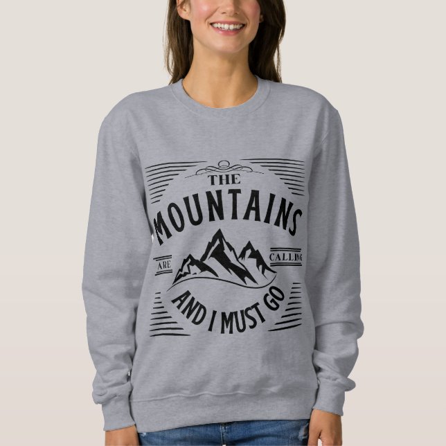 CAMISETA AS MONTANHAS ESTÃO CHAMANDO E EU PRECISO IR (Frente)