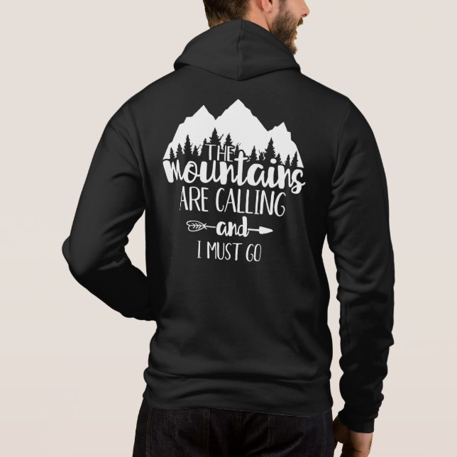 Camiseta As Montanhas Estão Chamando e Eu Preciso Ir (Verso)