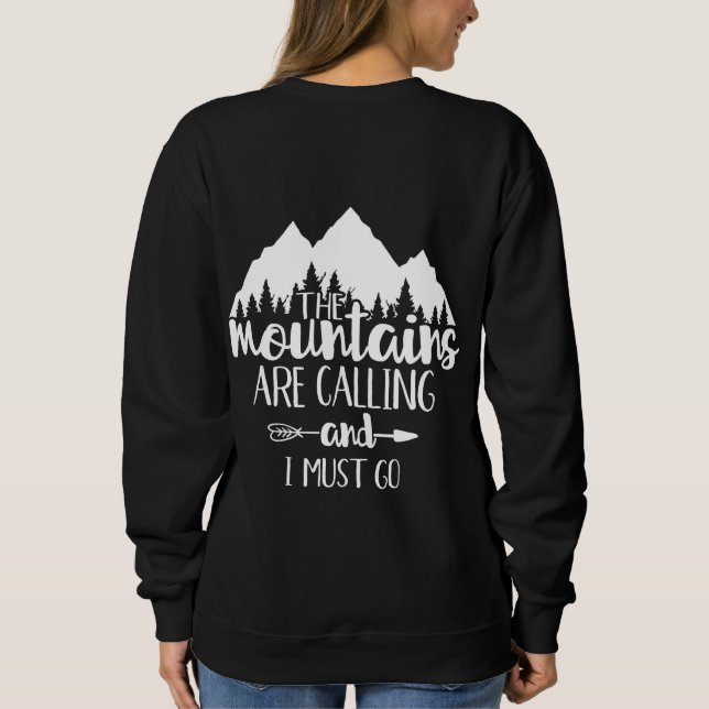 Camiseta As Montanhas Estão Chamando e Eu Preciso Ir (Verso)