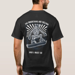 Camiseta As Montanhas Estão Chamando Esporte Divertido de S