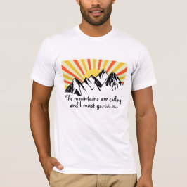 Camiseta As Montanhas Estão Chamando O Retrosol
