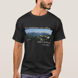 Camiseta As montanhas estão chamando - obscuridade