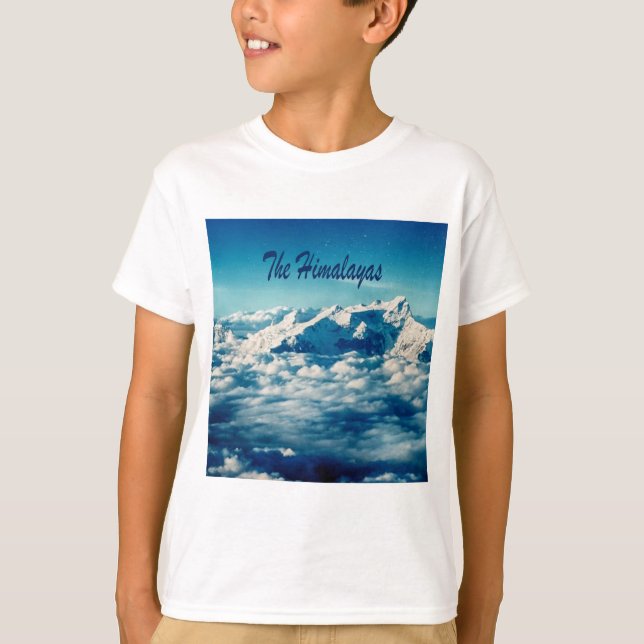 Camiseta As Montanhas Himalaias com Texto (Frente)