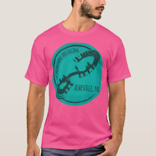 Camiseta As Montanhas Ligam - Asheville Nc - Teal 27