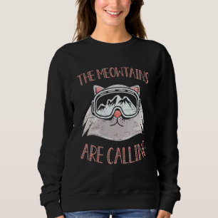 Camiseta As Montanhas Meow Estão Chamando Esportes de Inver