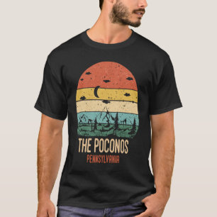 Camiseta As Montanhas Poconos Pennsylvania Caminhada Vintag