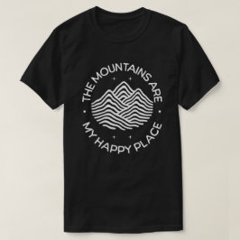 Camiseta As Montanhas são o Meu Lugar Feliz