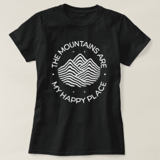 Camiseta As Montanhas são o Meu Lugar Feliz
