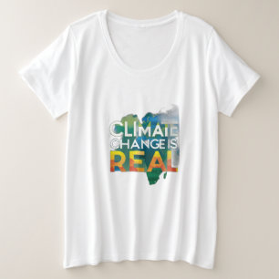 Camiseta As mudanças climáticas são reais