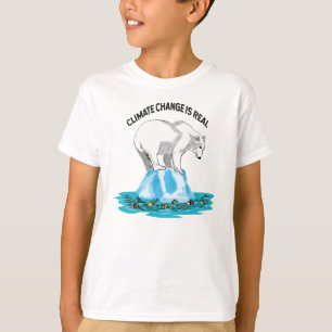 Camiseta As mudanças climáticas são reais