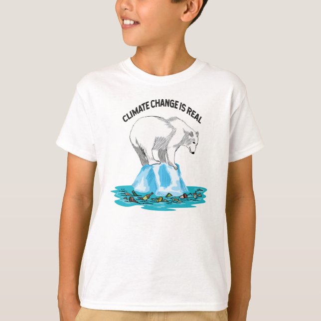 Camiseta As mudanças climáticas são reais (Frente)