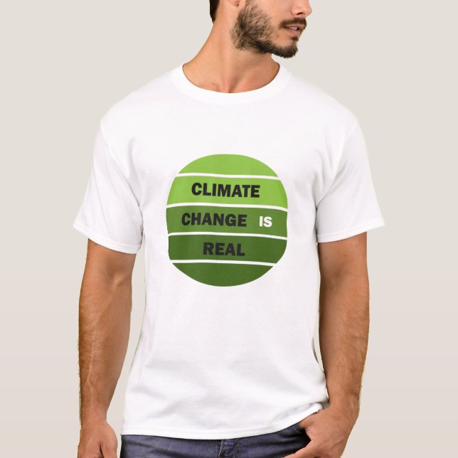 Camiseta As mudanças climáticas são uma verdadeira consciên (Frente)