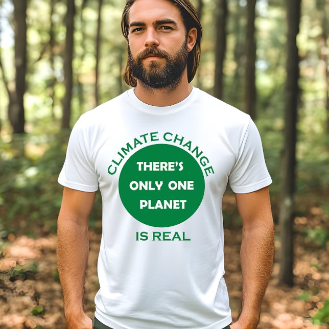 Camiseta As mudanças climáticas são uma verdadeira consciên (Criador carregado)