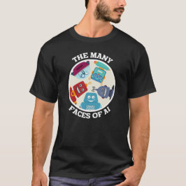 Camiseta As muitas faces da IA (Inteligência Artificial)