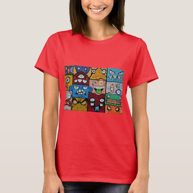 Camiseta As muitas faces do Grafite (Frente)