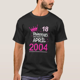 Camiseta As mulheres 18º aniversário Tee Pink Princesscesse