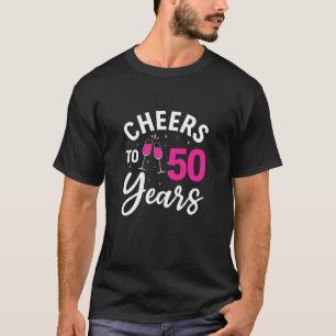 Camiseta As Mulheres 50.º Aniversário Aplaudem 50 Anos