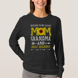Camiseta As Mulheres Abençoadas São Chamadas Mãe Avó Excele