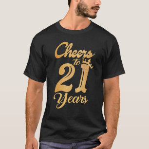 Camiseta As Mulheres Acolhem O Bebendo De Aniversário De 21