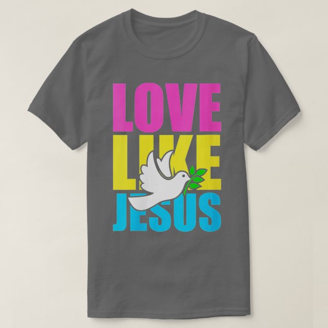 Camiseta As Mulheres Adoram Como Jesus Dove (1) (Frente do Design)