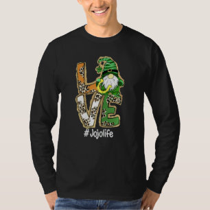 Camiseta As Mulheres Adoram Jojo Life Gnomo Dia de São Patr