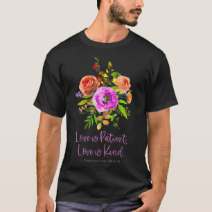 Camiseta As mulheres amam é paciente e Cristo de corintiano