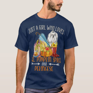 Camiseta As Mulheres Apenas Uma Menina Que Ama A Pumpkin Sa