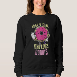 Camiseta As Mulheres Apenas Uma Menina Que Ama O Donut Da R