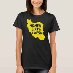 Camiseta As Mulheres Apoiam A Liberdade De Vida Persa Zan Z