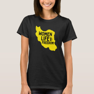 Camiseta As Mulheres Apoiam A Liberdade De Vida Persa Zan Z