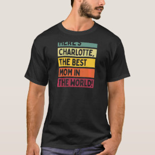 Camiseta As mulheres aqui são Charlotte, a melhor mãe do mu