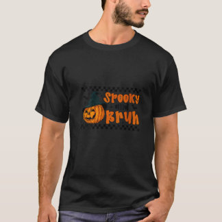 Camiseta As mulheres assustam Bruh Witch Hat Jack O Lantern