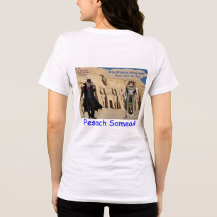 Camiseta as mulheres bella tee. Feliz Passover. Loris/macac