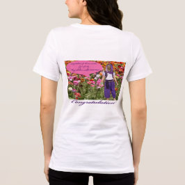 Camiseta as mulheres bella tee. Parabéns. ocelot/gênio