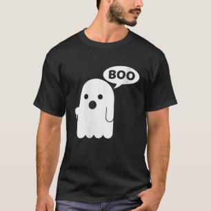 Camiseta As mulheres boo fantasma abaixam o VNeck