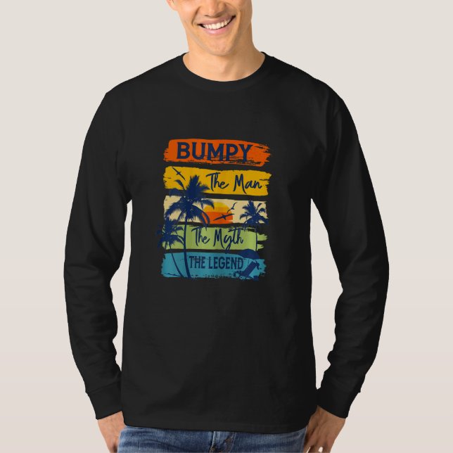 Camiseta As Mulheres Bumpy O Homem O Mito A Soma Da Lenda P (Frente)