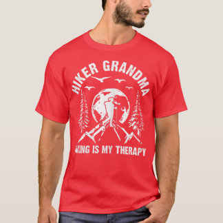 Camiseta As mulheres caminham com vovó é minha terapia esca