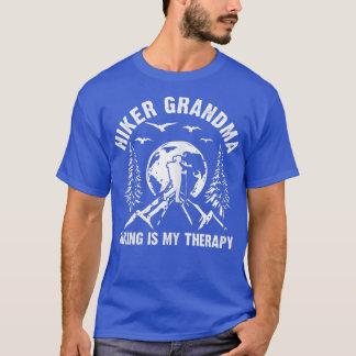 Camiseta As mulheres caminham com vovó é minha terapia esca