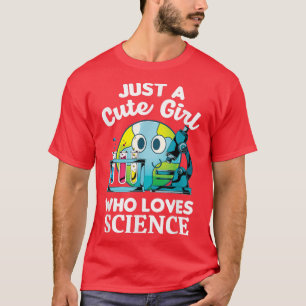 Camiseta As Mulheres Cientistas Apenas Uma Menina Bonita Qu