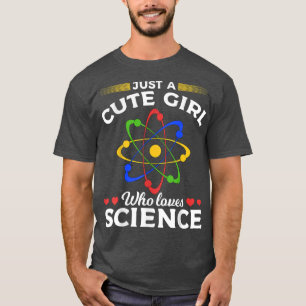 Camiseta As Mulheres Cientistas Atom Apenas Uma Garota Boni