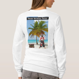 Camiseta As mulheres compram a tee. Feliz Aniversário Matey