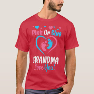 Camiseta As mulheres cor-de-rosa ou azuis adoram-te Chá de