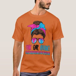 Camiseta As mulheres cor-de-rosa ou azuis amam-te a revelaç