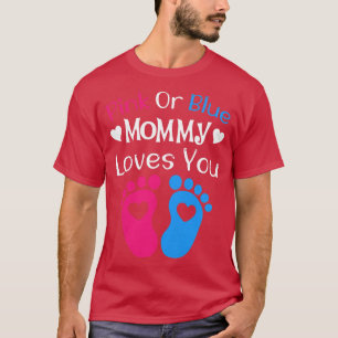 Camiseta As mulheres, cor-de-rosa ou Mamães azuis, adoram-t
