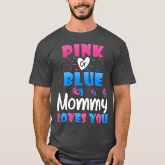 Camiseta As mulheres, cor-de-rosa ou Mamães azuis, adoram-t