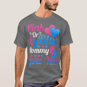 Camiseta As mulheres, cor-de-rosa ou Mamães azuis, adoram-t