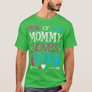 Camiseta As mulheres, cor-de-rosa ou Mamães azuis, adoram-t
